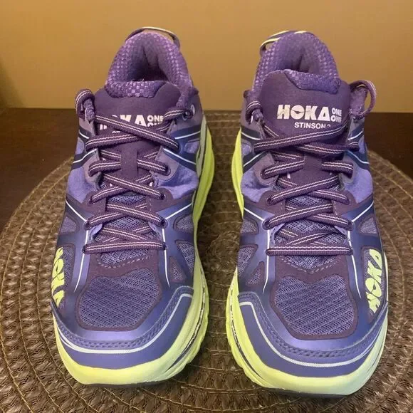 Hoka Stinson 3 Running Purple Green Women’s Shoes Size 8 - Picture 5 of 10